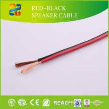 Alta qualidade de cabo de alto-falante vermelho e preto